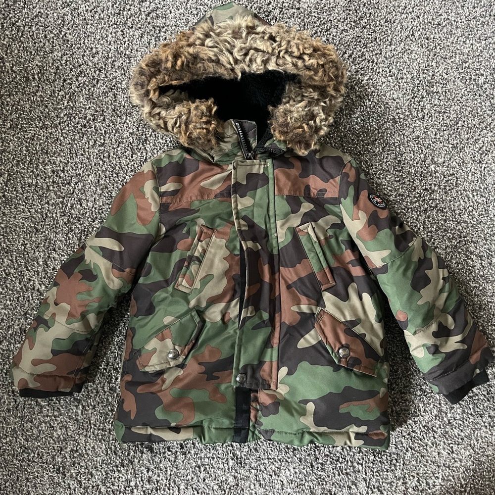 3T POLO Ralph Lauren Camo Puffer Coat for Toddlers